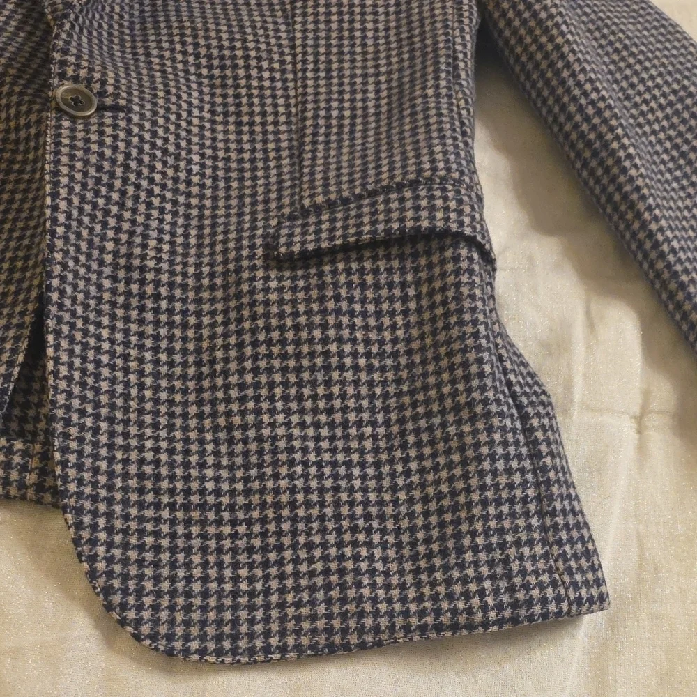 Gant Rugger Black & White Houndstooth Sport Coat See Mesurements